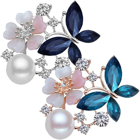Brooches for Women with Bead, Flower, Rhinestone Brooches Pins
